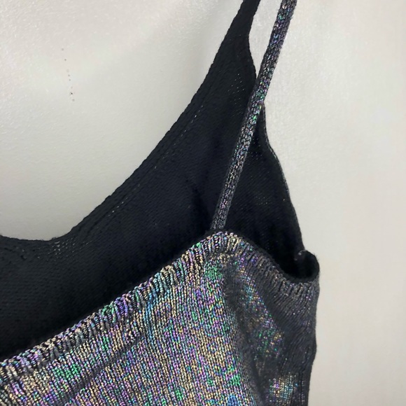 Forever 21 Metallic Purple/Green Crop Top Rib Knit - Picture 9 of 12